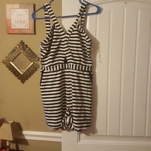 Black and white romper